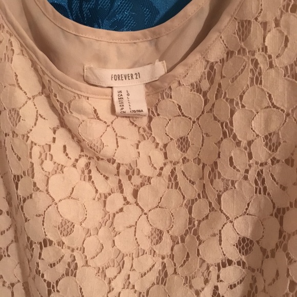 Forever 21 Cream Lace Shirt - Picture 2 of 4